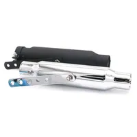 Motorcycle 12'' Exhaust Pipe Muffler Silencer Cruiser Chopper Bobber Cafe Racer Dual Sport bike Scooter Offroad