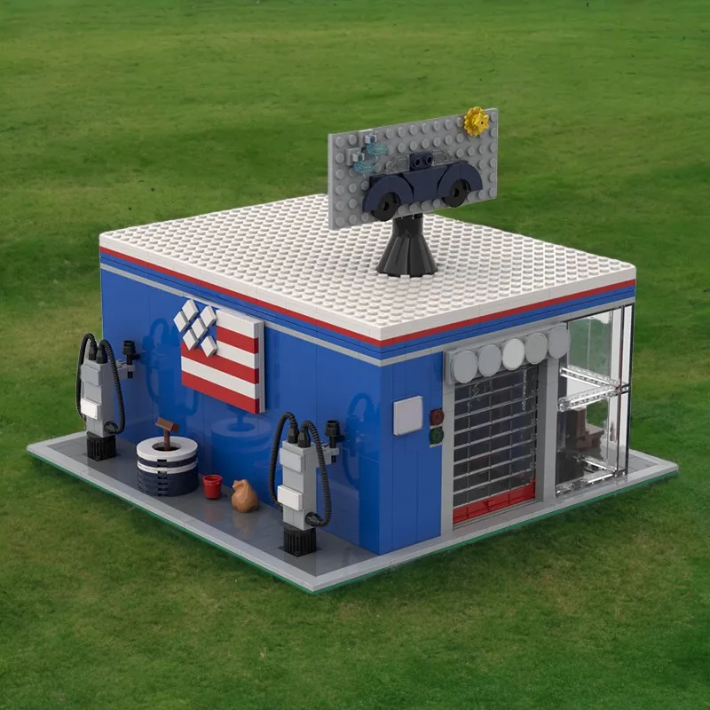 

962PCS Moc Car Wash Modular Buildings Building Blocks Toy Gift for Kids Enhance CreativityT & Skills