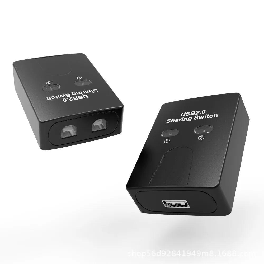 USB Drucker Umschalter 2 PC auf 1 Drucker Switch Splitter, USB Switch Box, 1920*1080, Kompatibel mit Windows XP