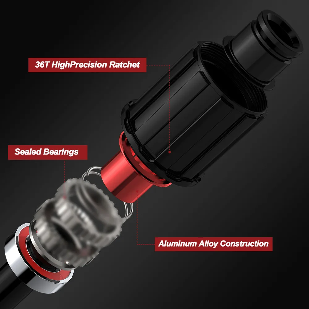 TITGMER Ratchet-Naben MTB 32 Loch Boost-Nabe 12x148 12x142 Hinterrad 15x110 15x100 Center Lock 32-Loch MTB Thunder Massen – Detail 2