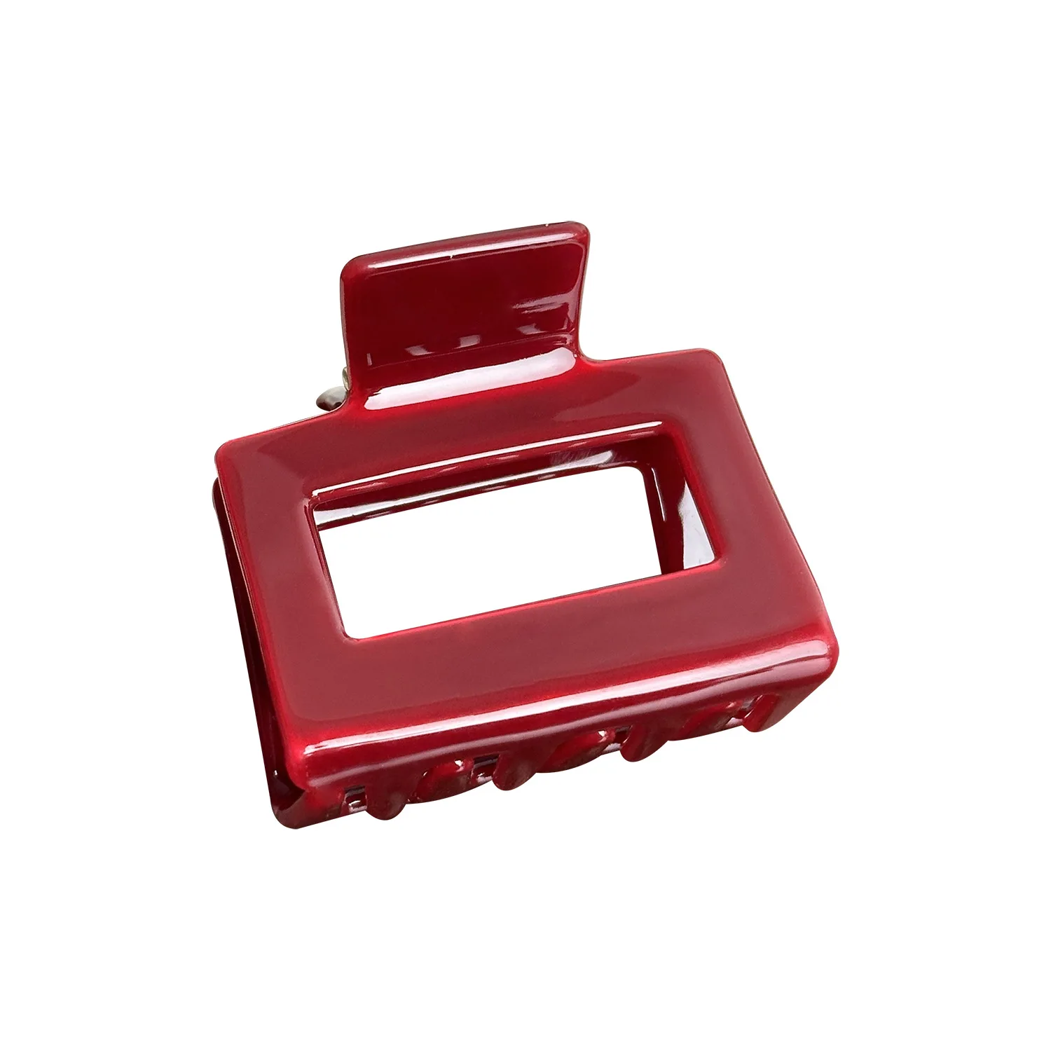 جديد التصميم الإبداعي الهندسة السنة الجديدة مشبك شعر أحمر ضوء فاخر موضة خلات القرش كليب مشبك شعر للفتيات امرأة