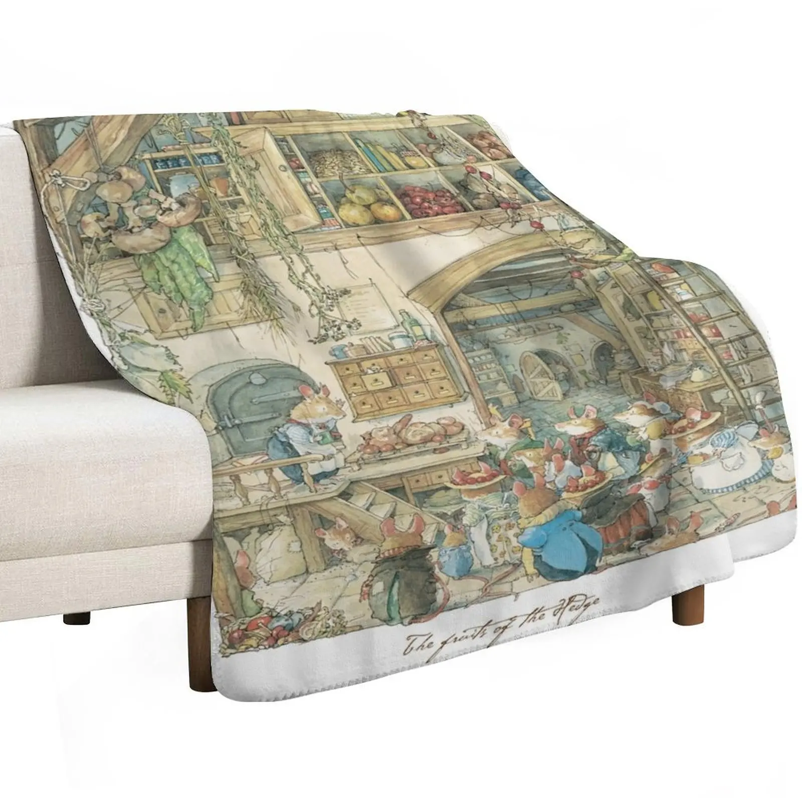 The fruits of the hedge Throw Blanket Thermal Retros Thins Large Giant Sofa Decorative Beds Blankets