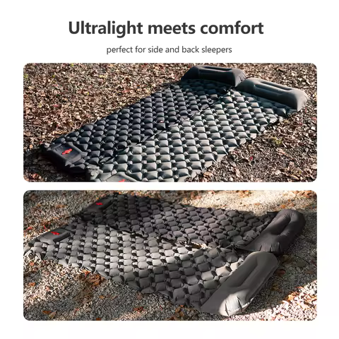TARKA Inflatable Air Mattress Camping Sleeping Pad Outdoor Foldable Ultralight Air Cushion Upgraded Tent Self-Inflating Camping