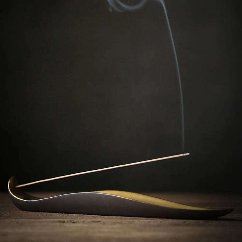 Ceramic Incense Stick Holder Elegant Aromatherapy Burner for Home Office Meditation Relaxation Air Purifying Fragrance Diffuser