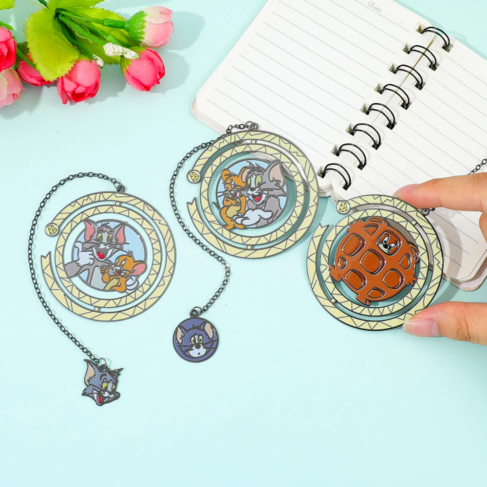 Tom und Jerry Metall-Lesezeichen, Anime-Fans, Buchseitenmarker, Weihnachtsgeschenk für beste Schwester, Thanksgiving-Geschenk