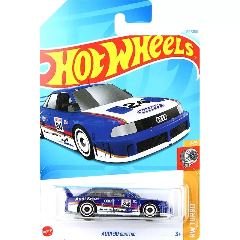 

2024G Original Hot Wheels Car AUDI 90 Quattro Toys for Boys 1/64 Diecast Alloy Model Vehicle Brinquedos Collector Birthday Gift