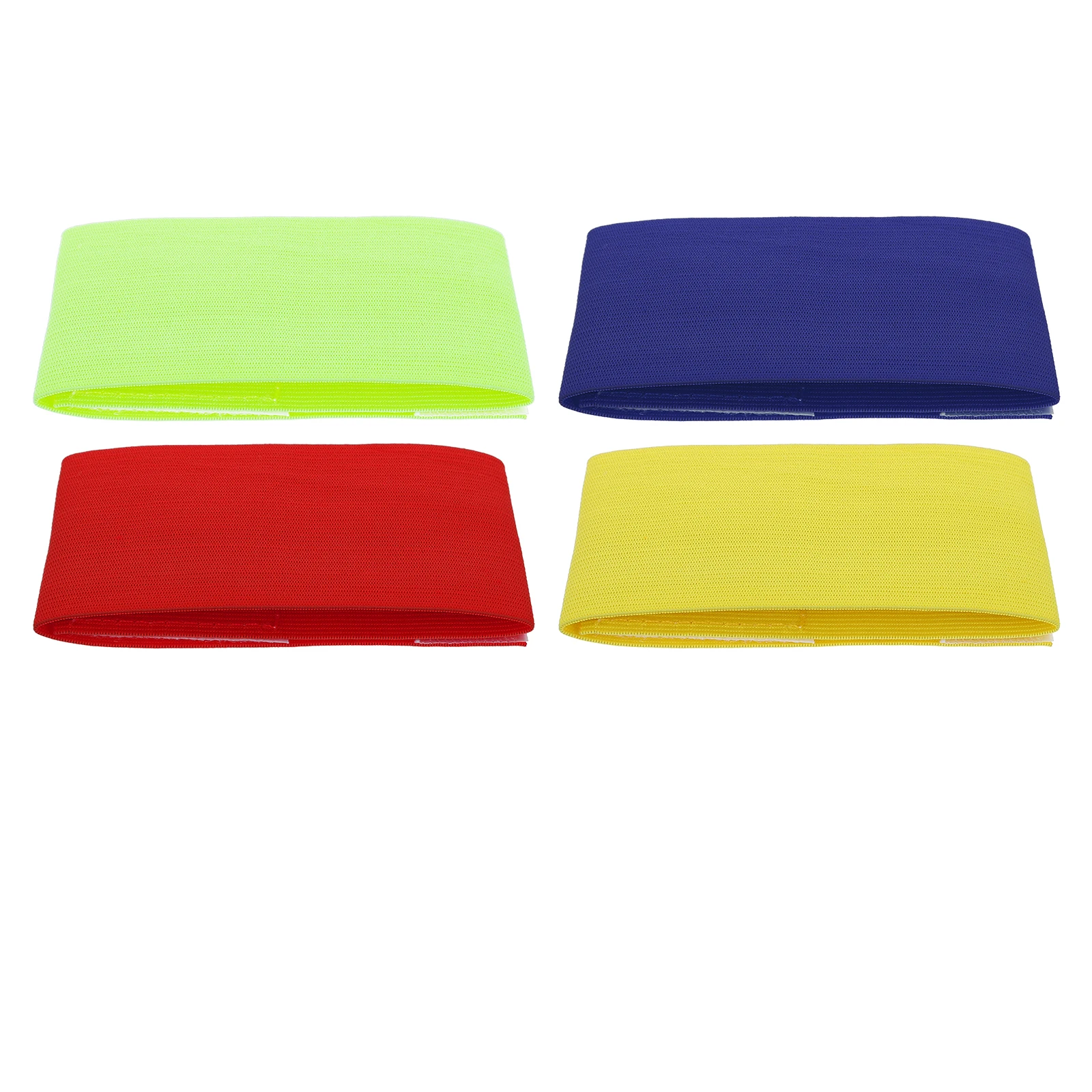 

4PCS Captains Adjustable Nylon Sports Arm Bands Sports Arm Bands Clear Printing Team Leader Armlets Soccer Basketball