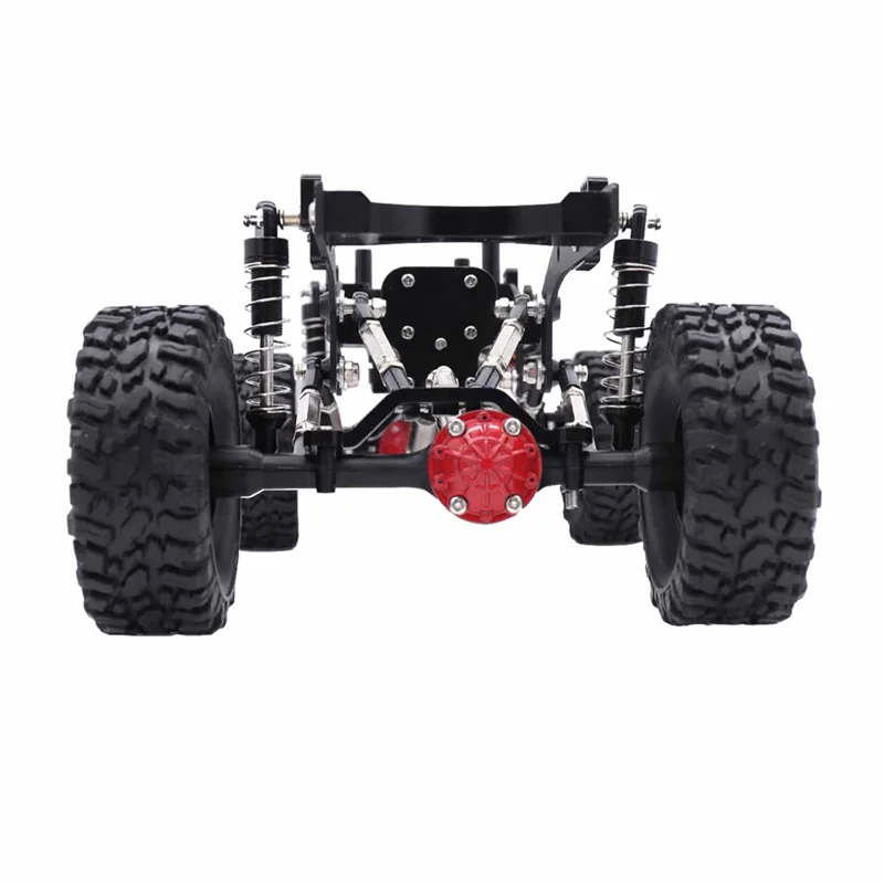 A63T-Base de montaje de varilla de enlace de Metal y soporte Servo de eje hacia arriba para WPL C14 C24 C34 C44 C54 1/16 RC piezas de mejora de coche