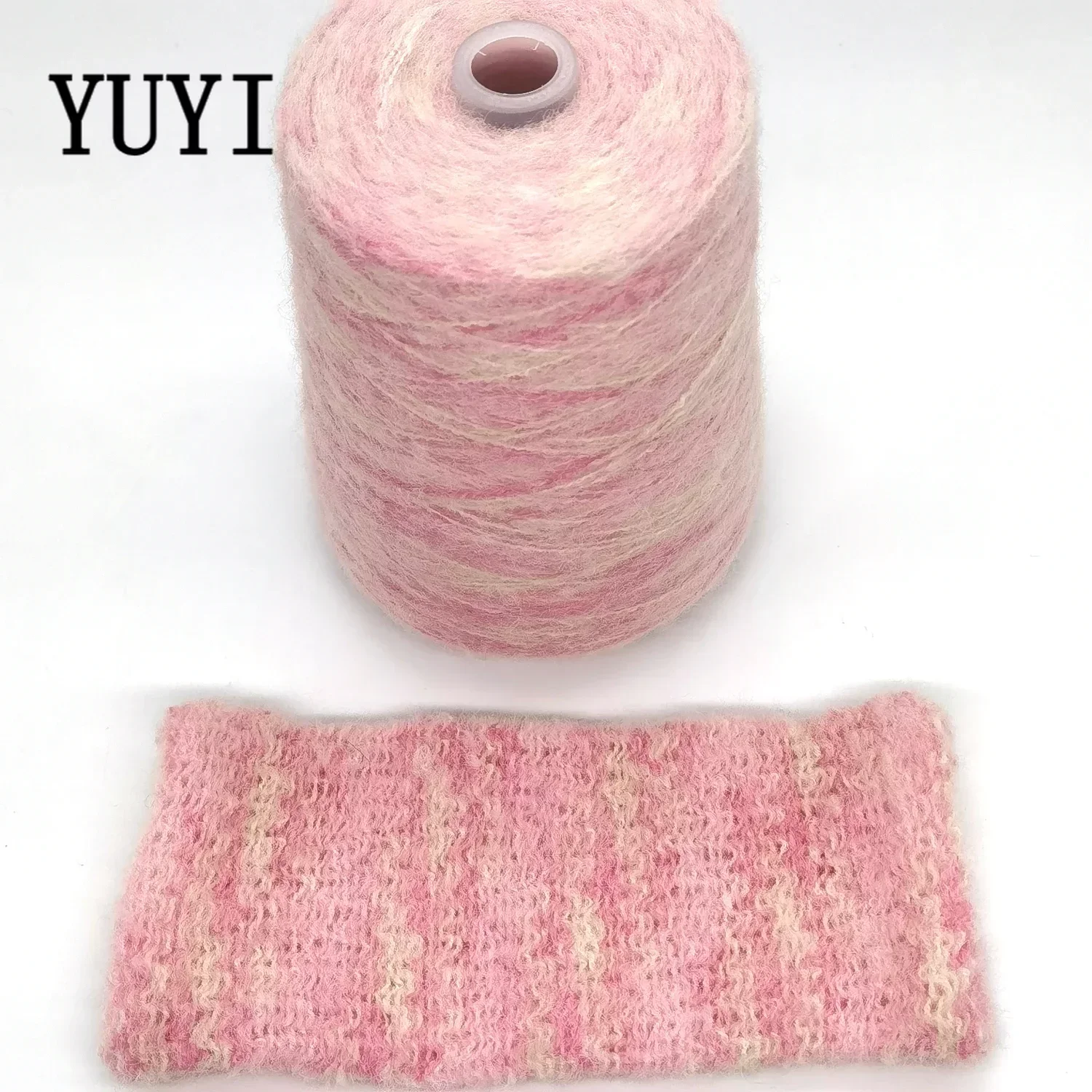 YUYI 500g  Mohair Yarn Rainbow Knitting Yarn Crochet Baby Wool Yarn  Super soft for Knitting Sweater Socks Factory direct sales