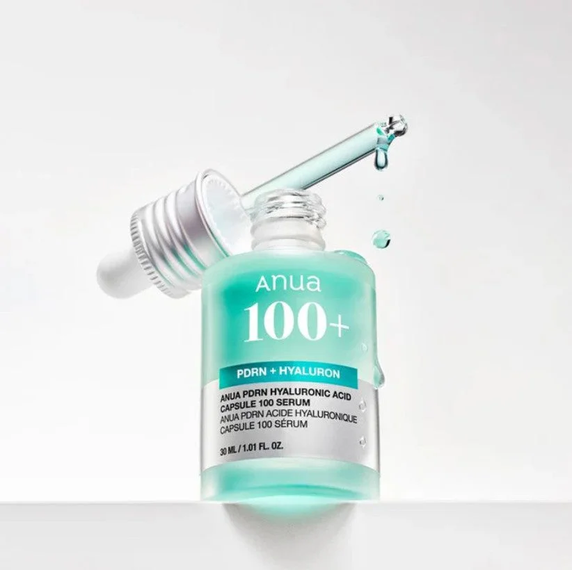 Anua PDRN 100+ Serum w Kapsułkach z Kwasem Hialuronowym Nawilżające Serum do Twarzy Odnawiające Koreańskie Produkty do Pielęgnacji Skóry Niezbędne w Zakresie Urody