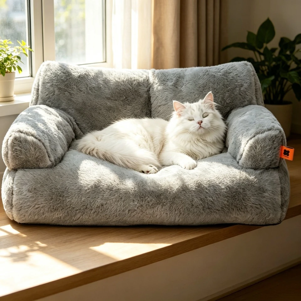 Winter Cushion Bed for Cats & Small Dogs