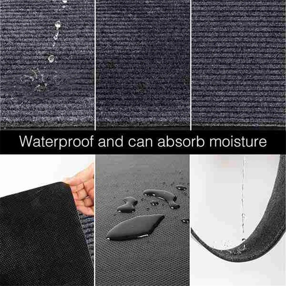 

PVC Double Stripe Door Anti-Slip Mat Absorbent Foot Mat Hotel Door Carpet Bottom Mat Door Mat 50x80cm