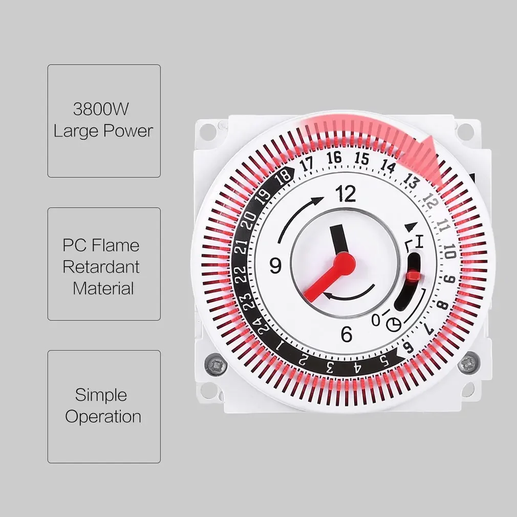 

Uniteelec FRK-15/16/17 15min-24h Mechnical Timer 3680W/3800W Large Power