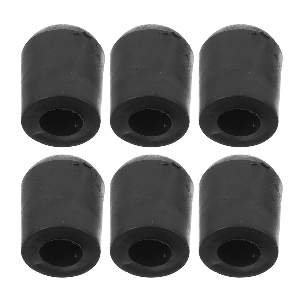 6pcs Cello Endpin Rubber Tip Double Bass Endpin Stopper Non Slip Protector Cushion Pad Stabilizer Floor Grip Replacement For