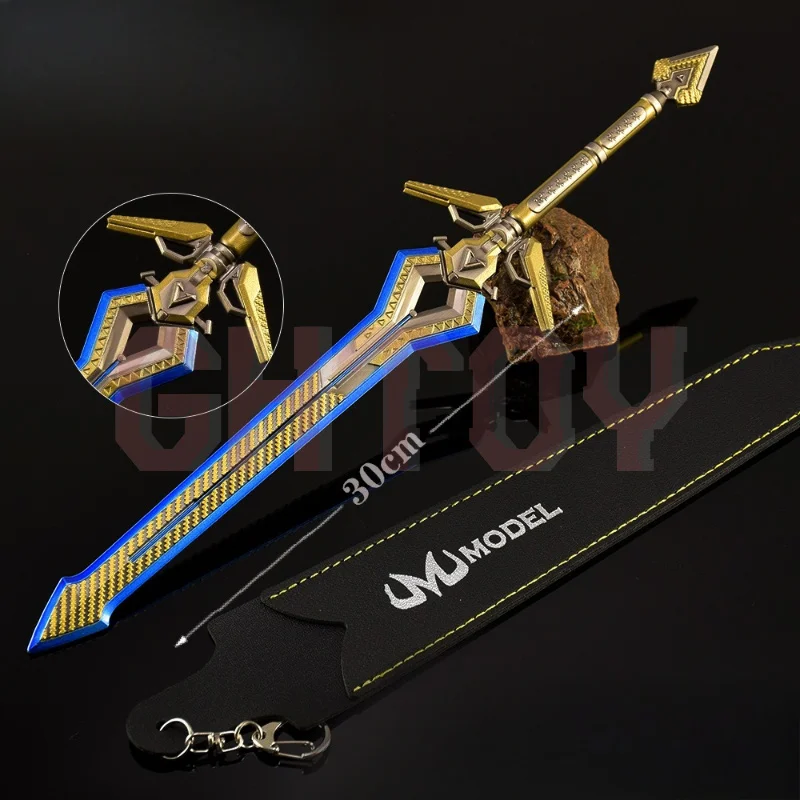 

30cm/11.81in Apex legends Game Peripheral Basic Energy Sword Metallic Weapon Models Holster Cosplay Props Toy Sword Crafts Gifts