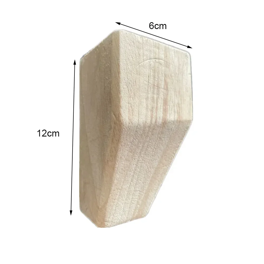 1PC 12cm Furniture with Solid Wood Legs Carving Flower Sofa Seat TV Cabinet Feet, No Paint Drop Ship，Furniture Feet Replace