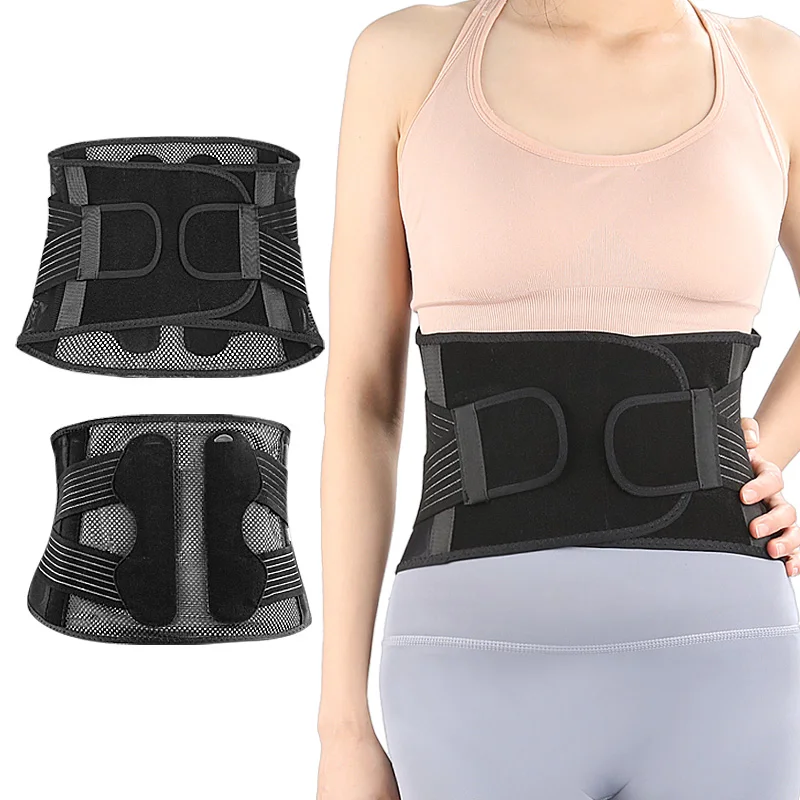 

Breathable Steel Plate Waist Belt - Latin Compression Support for Weightlifting, Squats & Hard Work, Slim Fit Sports Protection