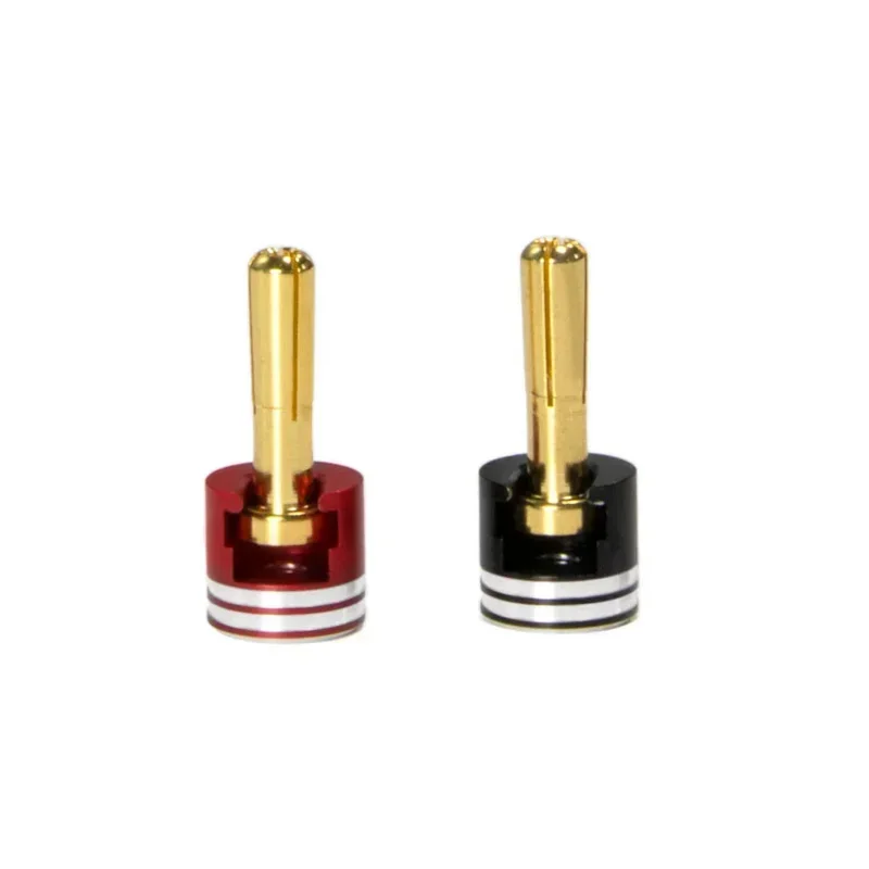 Welding-free Hard Shell Metal Heatsink Bullet Plugs & Grips 4mm/5mm Set for 1/10 Off-Road Truck RC Car Upgrade Parts