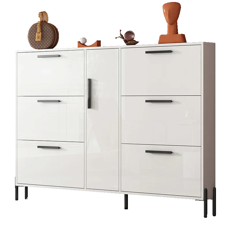 Multifunction Shoe Cabinets Slim Narrow Corridor Ultra Thin Shoe Cabinets Modern Entrance Zapateros Hallway Furniture