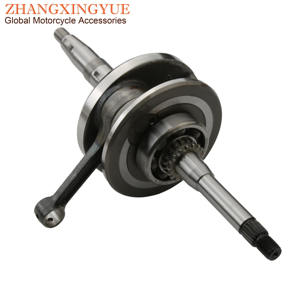Skuter GY6 wał korbowy wyścigowy + 3mm dla GY6125 125cc 150cc GP / VP110 2V 4V 152QMI 157QMJ otwór zawleczki 15mm części silnika