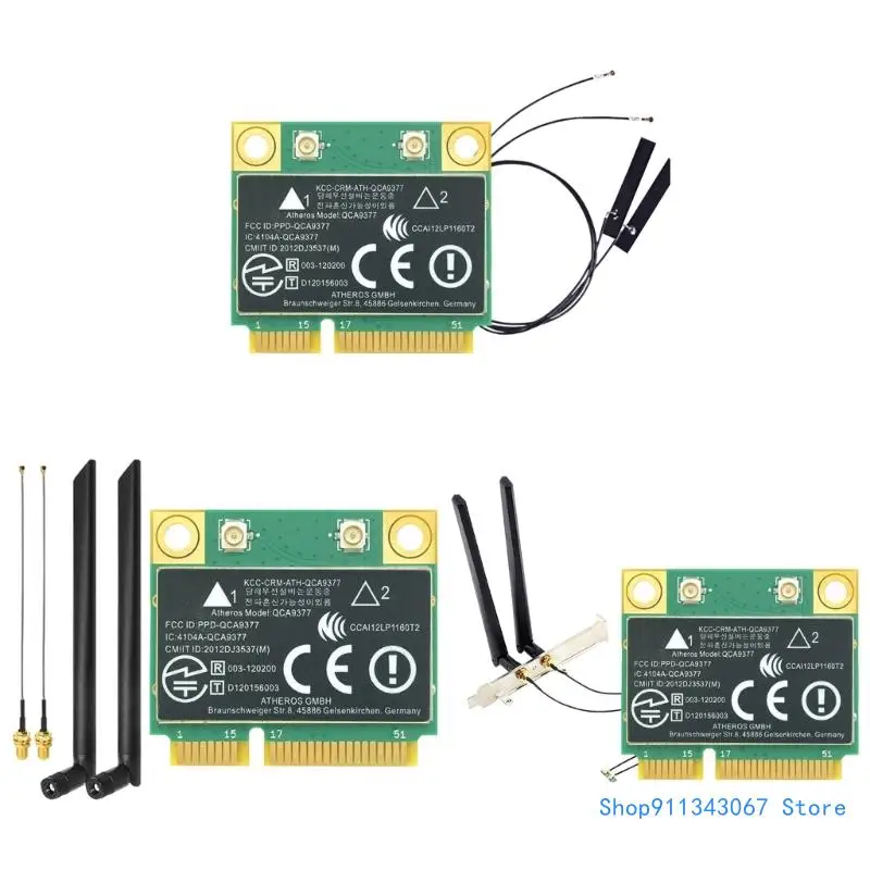 QCA9377 Mini PCIe Беспроводная сетевая карта 802.11ac 600M BT4.2 Wi-Fi карта 2 4 Прямая доставка