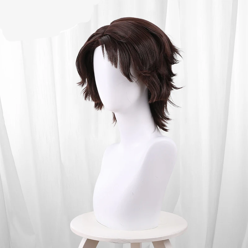 Identity V Puppeteer Cosplay Wig  35cm Short Synthetic Hair Game Matthias Czernin Halloween Party + Wig Cap