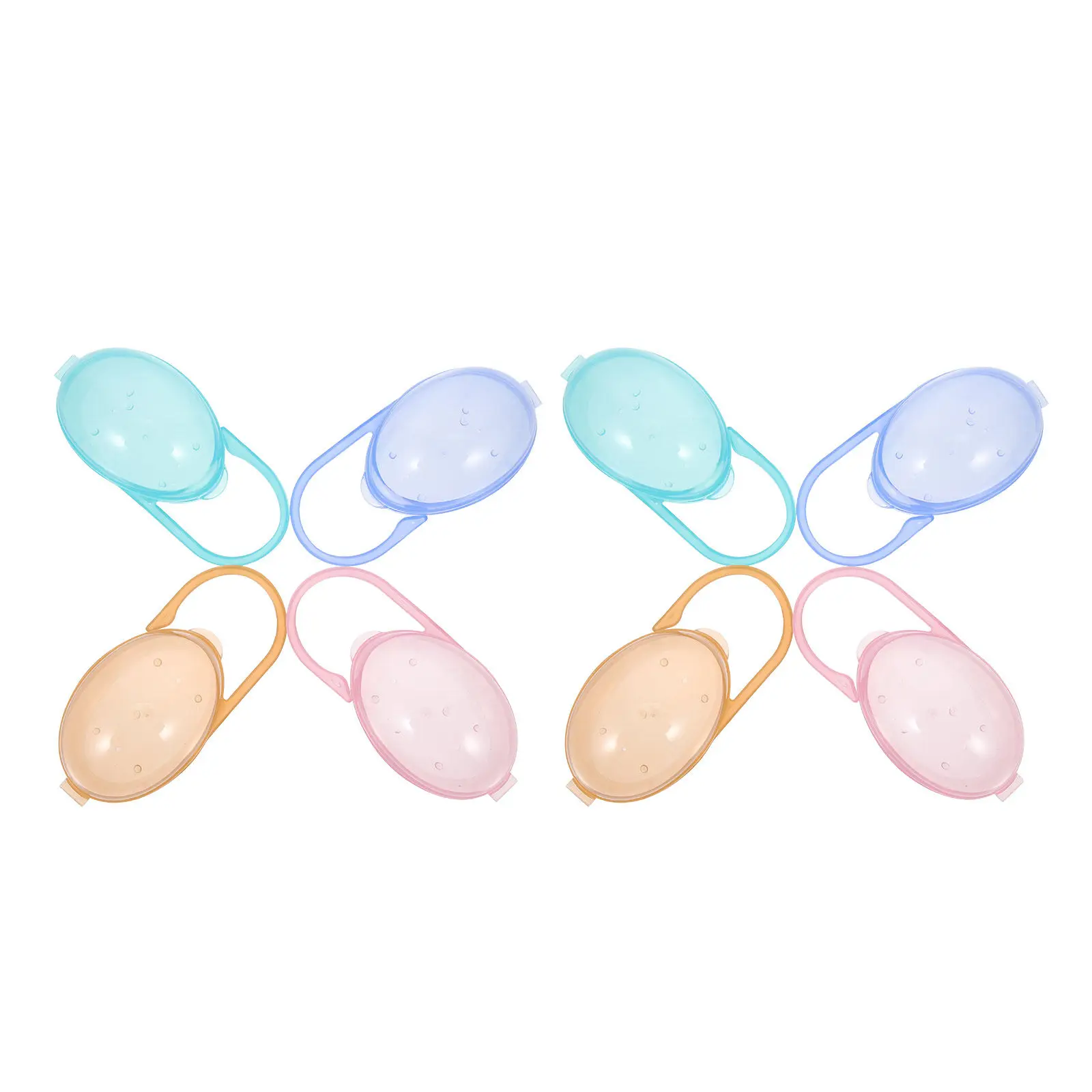 

Набор из 8 футляров для хранения пустышек: Премиум-класс, портативные, для путешествий, многофункциональные органайзеры для детских пустышек