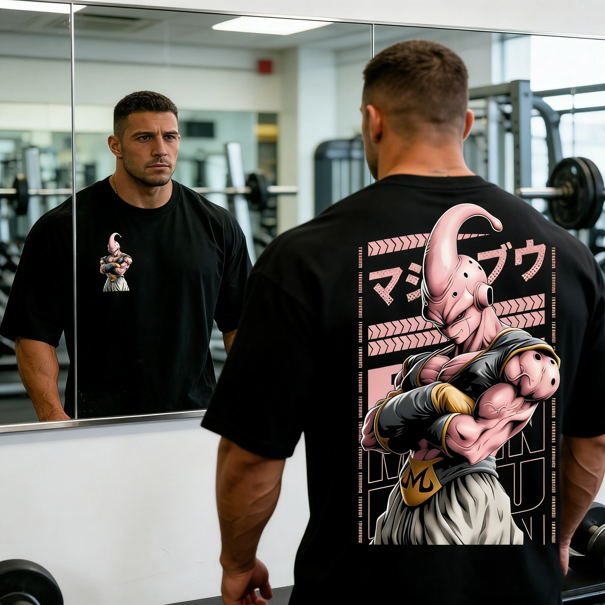 

Летняя футболка оверсайз из чистого хлопка с принтом Dragon Ball Demon Buo (Pure Form) в уличном стиле, для взрослых и детей, Y2K, коллекция 2026 года