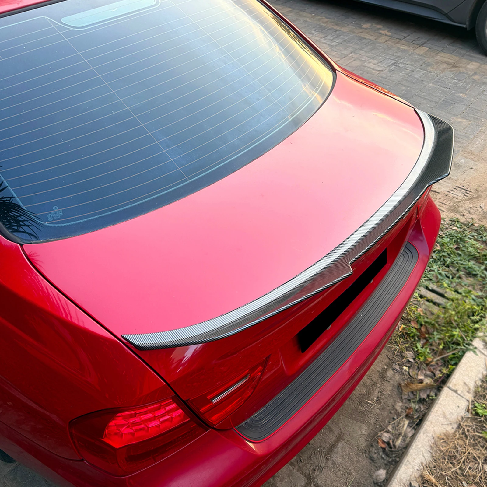 

Rear Trunk Spoiler Wing Lip Boot Ducktail Tail Flap Trim Air Deflector For BMW 3 Series E90 2005-2012