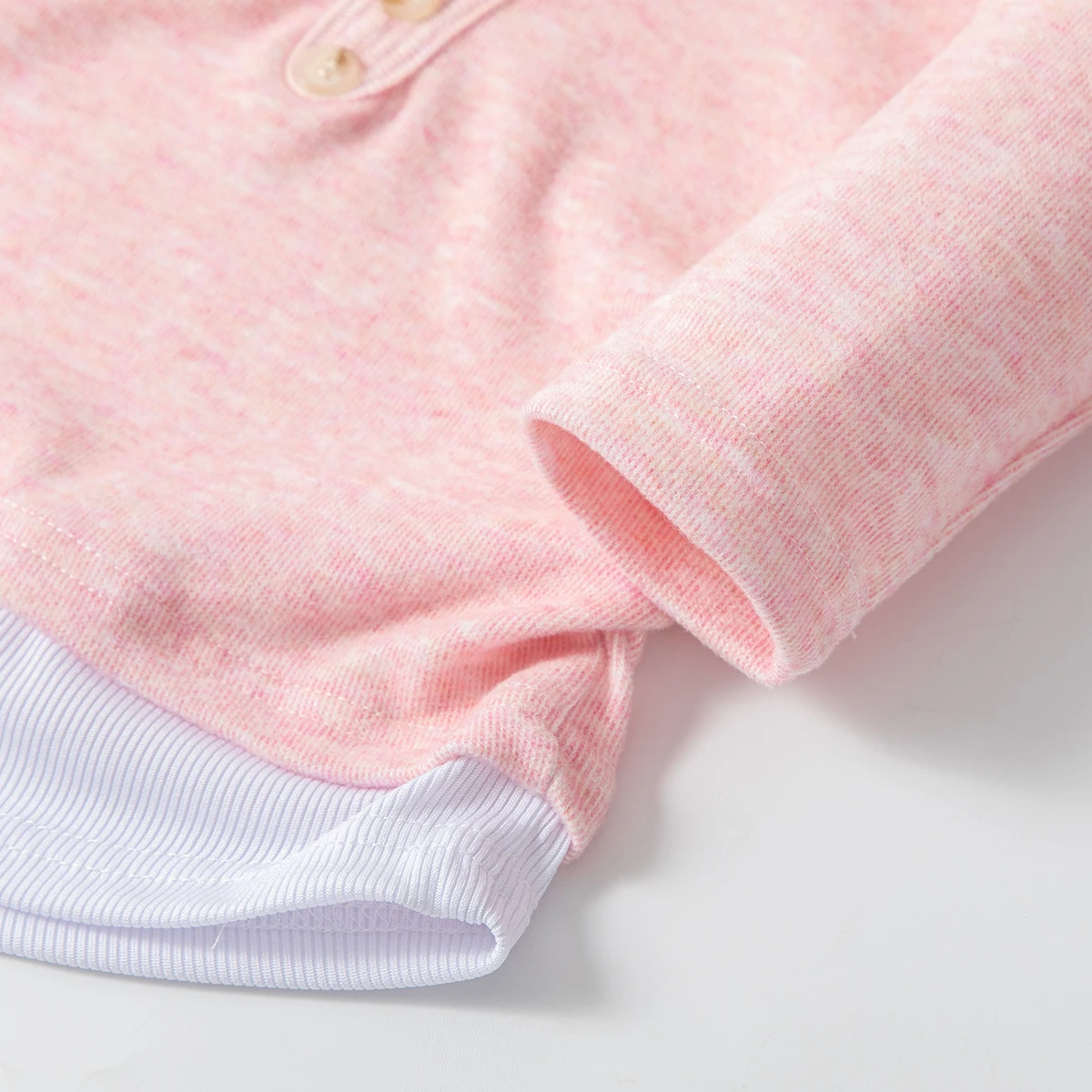 Einfarbiges, langärmliges Kapuzenoberteil und Hose für Mädchen für Frühling/Herbst, lässiges zweiteiliges Set, trendiges Outfit, Kindermode C – Detail 7