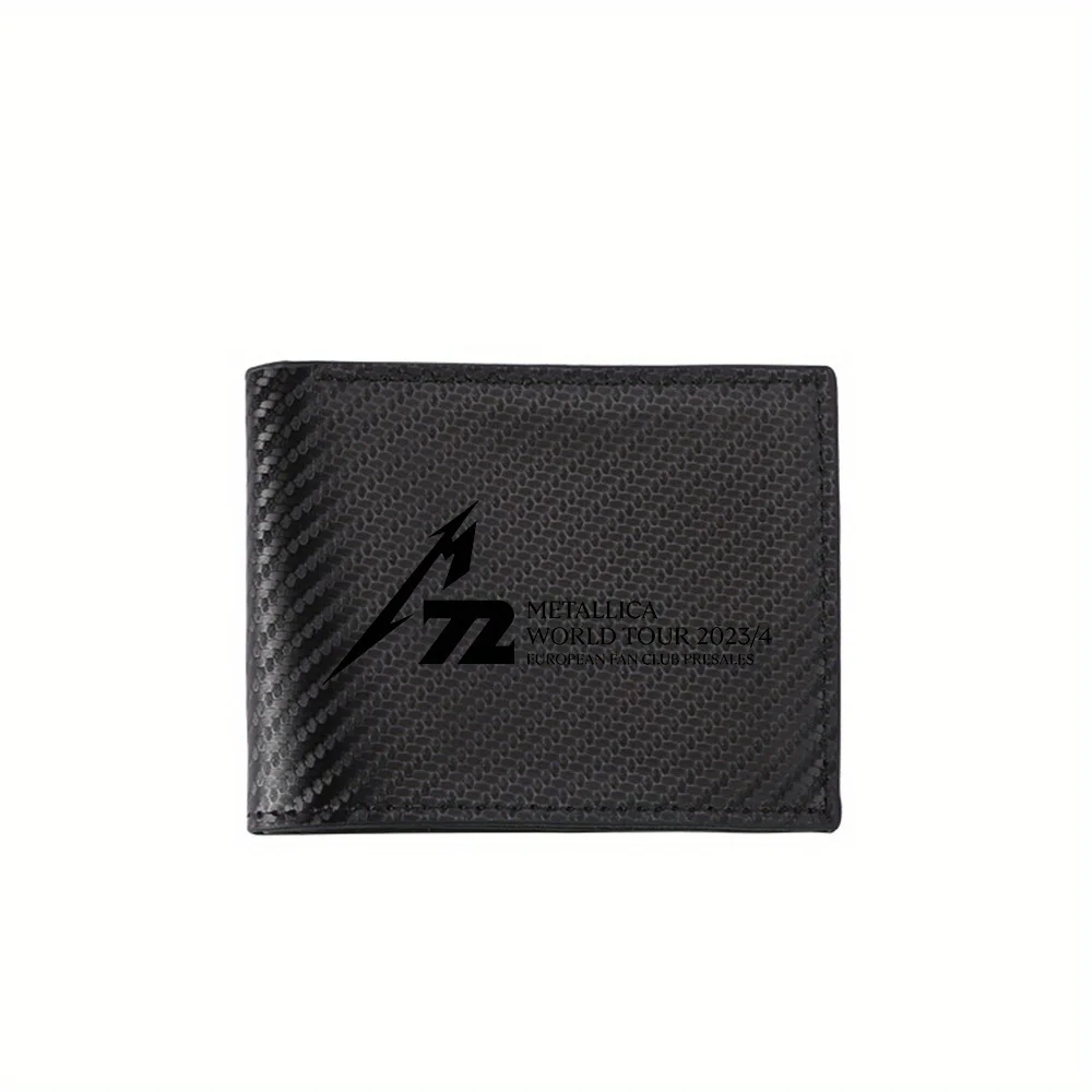 Metallica Tour Logo European Club Sales Men's Wallets Simple Business Modern Stylish Printing Design Gifts For Father Boyfriend