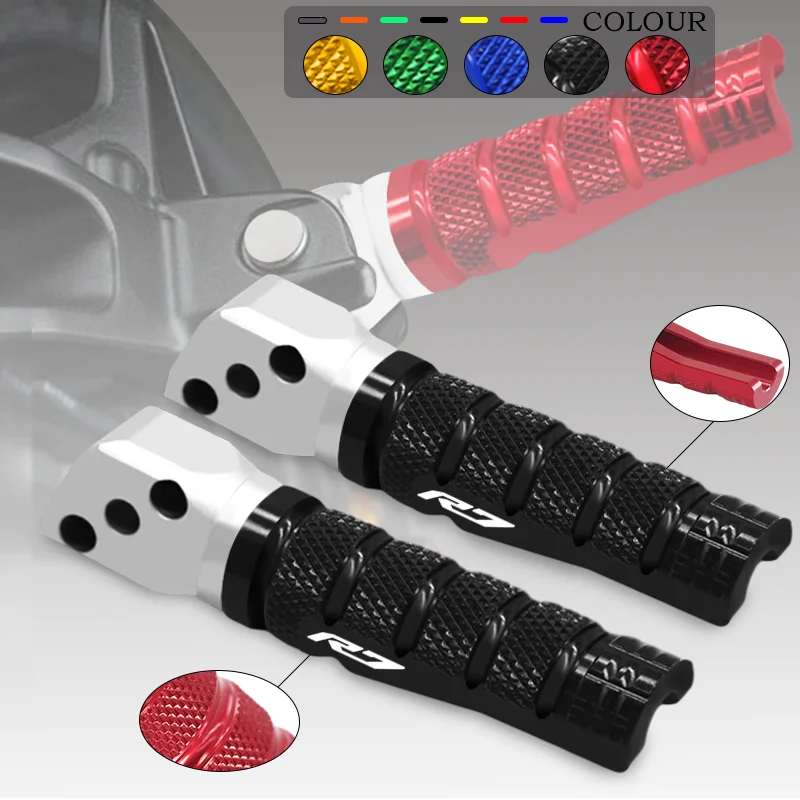 

2025 Motorcycle Accessories For YZFR9 2024-2026 YZFR7 2022-2026 Passenger Foot Peg Footpegs Pedals Rear Footrest FootPeg