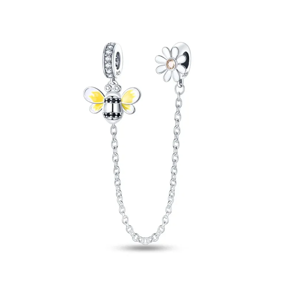 European 925 sterling silver exquisite luminous bee honey pot bead decoration Diy Fit original bracelet necklace women's jewelry view 6