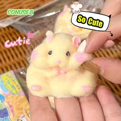 Kawaii Hamster Brinquedos para Crianças, Squish Borracha Macia, Antistress Fidget Brinquedos, Descompressão Engraçada dos Desenhos Animados, Alívio Anti-Stress para Adultos