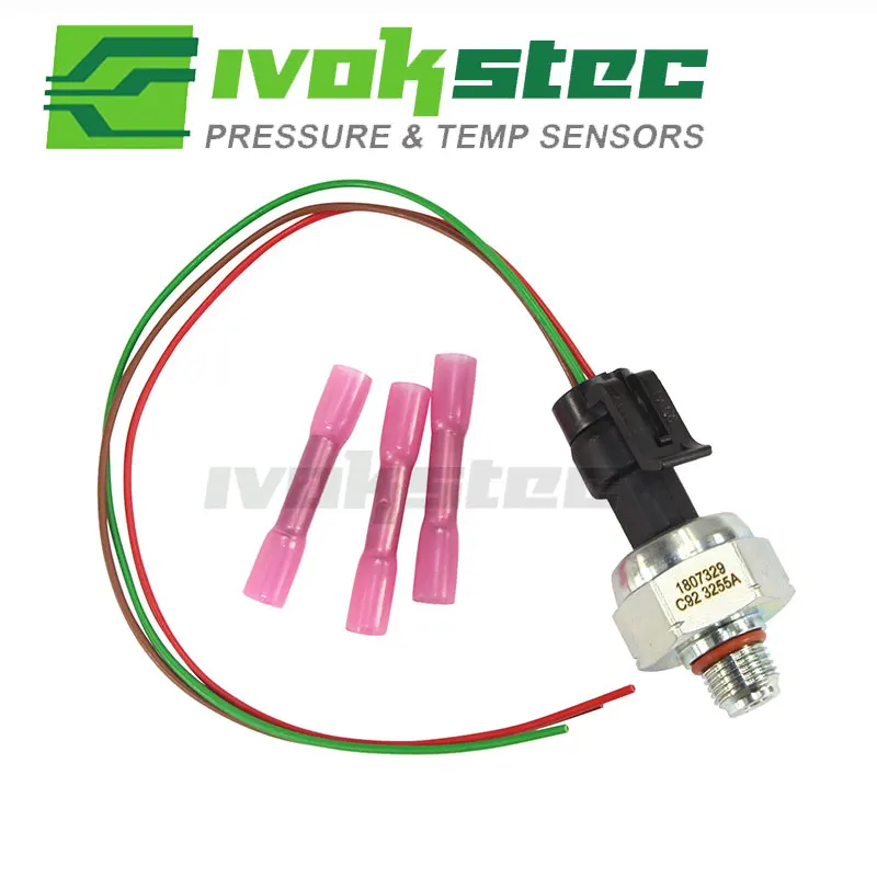 Injection Control Pressure ICP Sensor 1807329C92 For Ford Powerstroke 7.3 7.3L 1997-2003 With Pigtail Harness Connector Plug