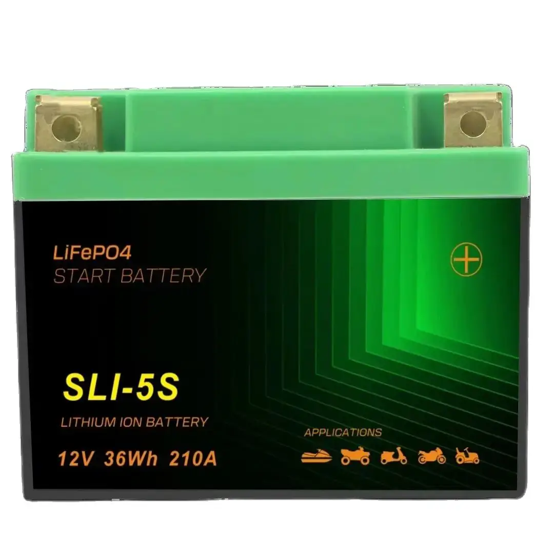 SLI-5S 12V 3.0AH 36Wh 210A Lithium Battery for Kawasaki KX450J/KX252C/KX450M 26026-0002, 26026-0005Motocross & CROSS-COUNTRY