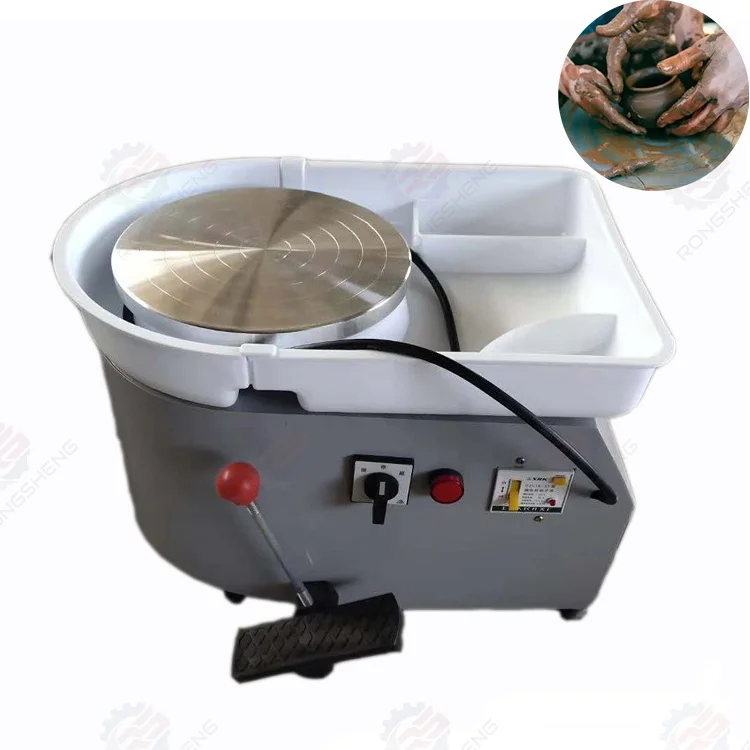 Wheel with Foot Pedal DIY Clay Tool Pottery Wheel Pottery Forming Machine 25CM 350W Electric Ceramic Machine Work Clay Art Craft