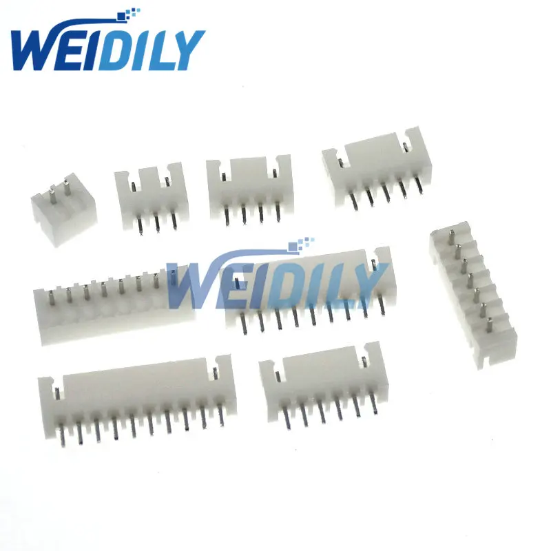 50PCS XH2.54 Connector 2.54mm Pitch Header Terminal Male Pin Straight/Right Angle Needle Female Housing XH-2P3P4P5P6P7P8P9P10P