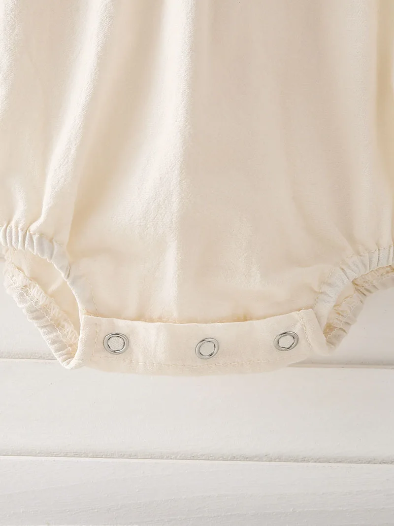 MILANCEL/Новый осенний комбинезон для малышей от 3 до 18 месяцев, милый комбинезон с вышивкой для девочек и малышей, свободный корейский цельный комбинезон с длинными рукавами для младенцев