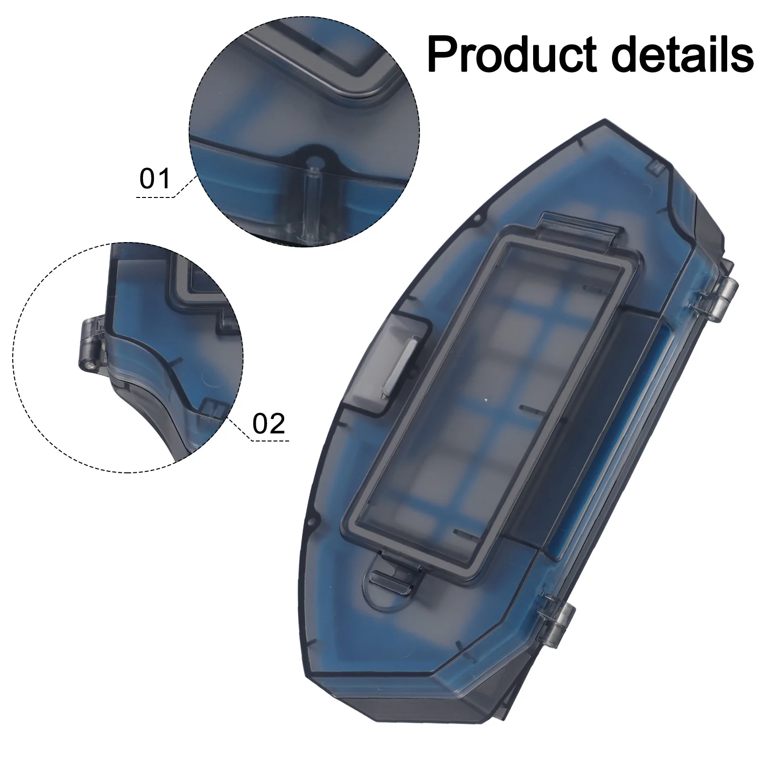 For Ecovacs DN620 Dust Collecting Box With Filter DH35 DS625 DN620 Vacuum Parts Large Capacity Collecting Box