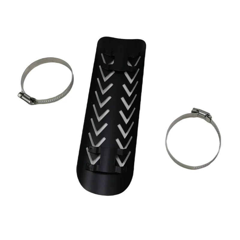 

Black Motorcycle Exhaust Heat Shield For Harley Honda Kawasaki Suzuki Yamaha VTX