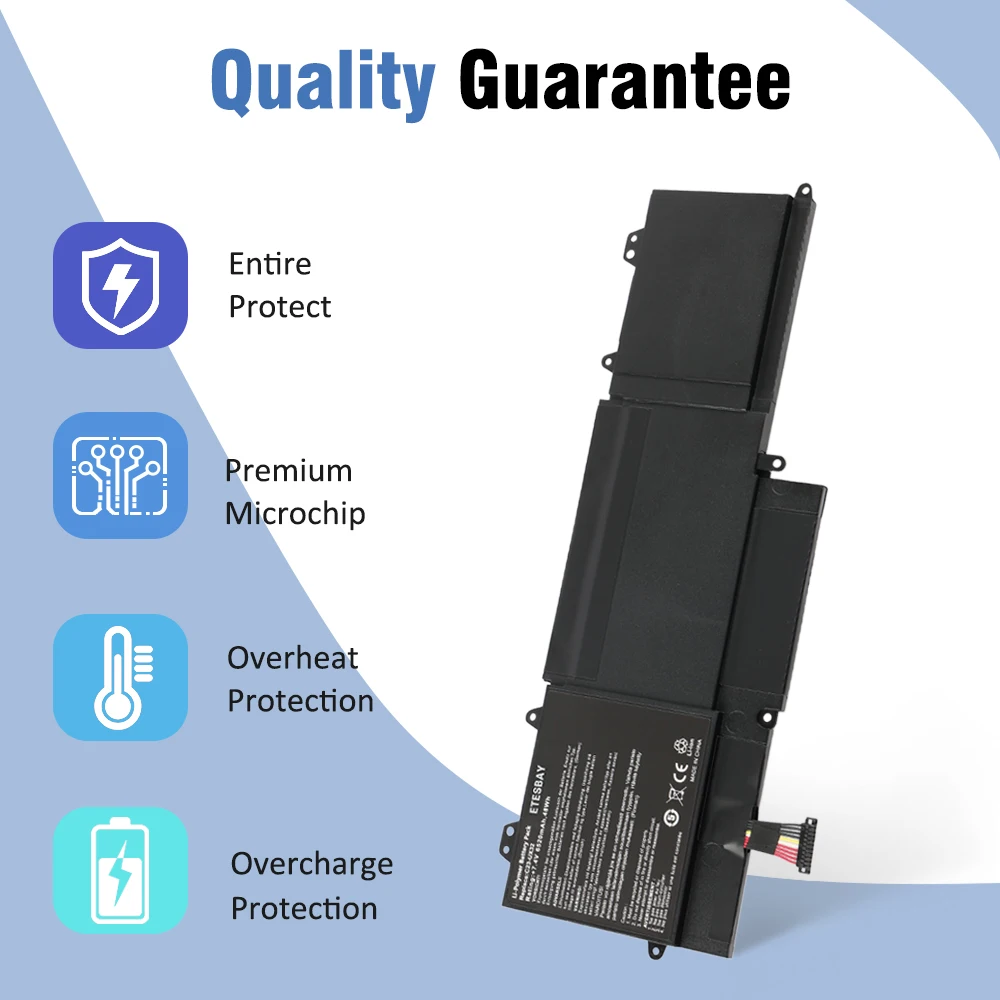 ETESBAY C23-UX32 Laptop Battery For ASUS VivoBook U38N U38N-C4004H ZenBook UX32 UX32V UX32A UX32VD 7.4V 48WH