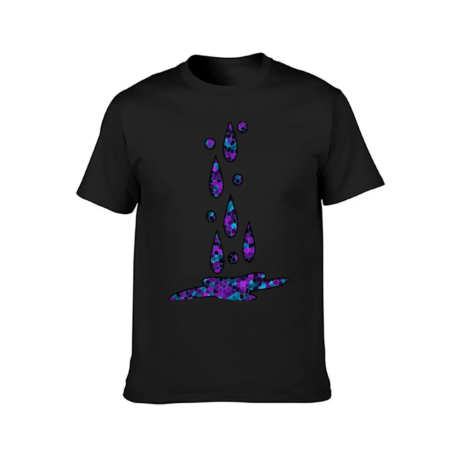 Ice Blue and Violet Shatter T-Shirt new edition hippie clothes t shirts for men