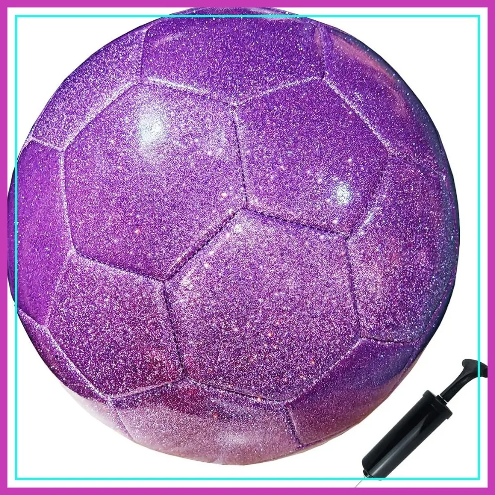 

Soccer Ball with Pump Size 3 4 5 Practice Training Shiny