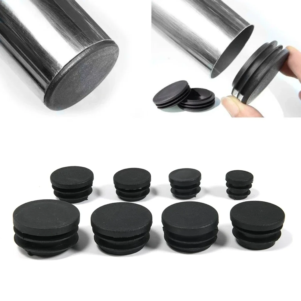2-20 Stuks Dikker Ronde Plastic Blanking Eindkap 16 19 22 25 Mm Stoel Tafel Voeten cap Buis Pijp Insert Plug Decoratieve Stofkap
