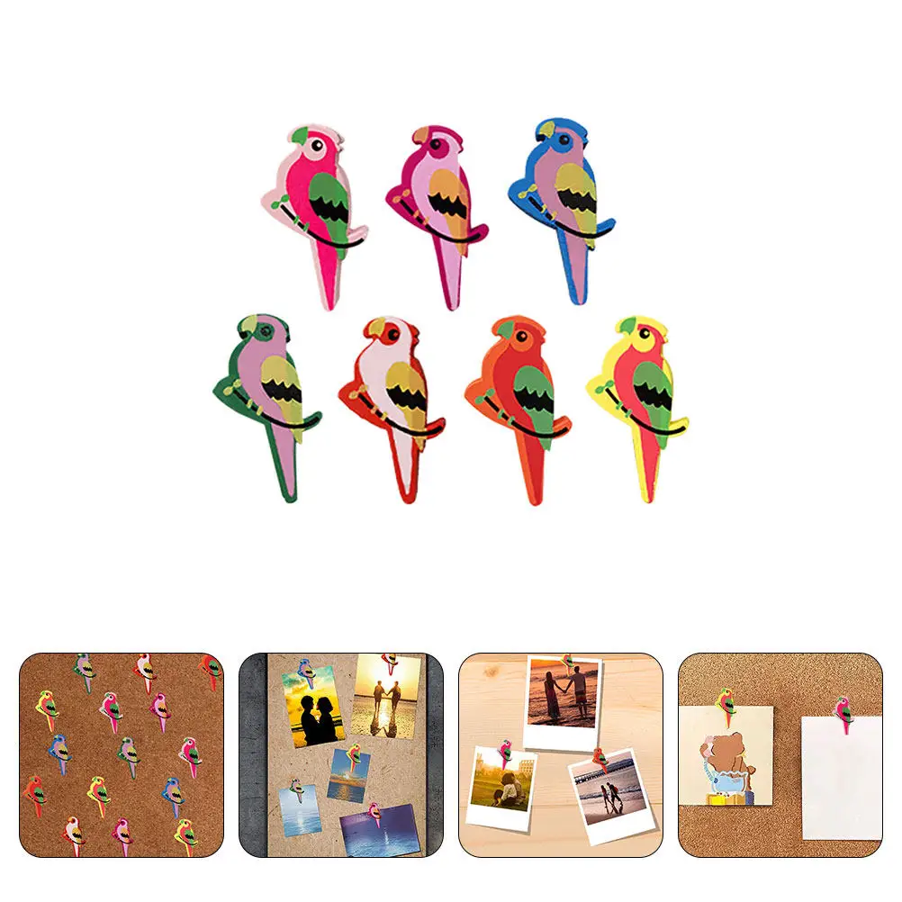 30Pcs Bird Shaped Push Pins Cute Decorative Thumb Tacks for Cork Board Office Bulletin Board Photos Maps Home Classroom