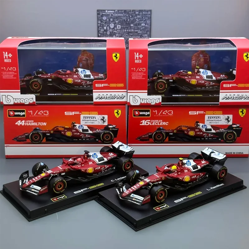 متوفر في المخزون Bburago 1:43 مقياس 2025 F1 سلسلة نماذج مصغرة-Llerc Rb21 Verstappen Mcl39 W16 ألعاب مخصصة من سبيكة لهواة الجمع #2
