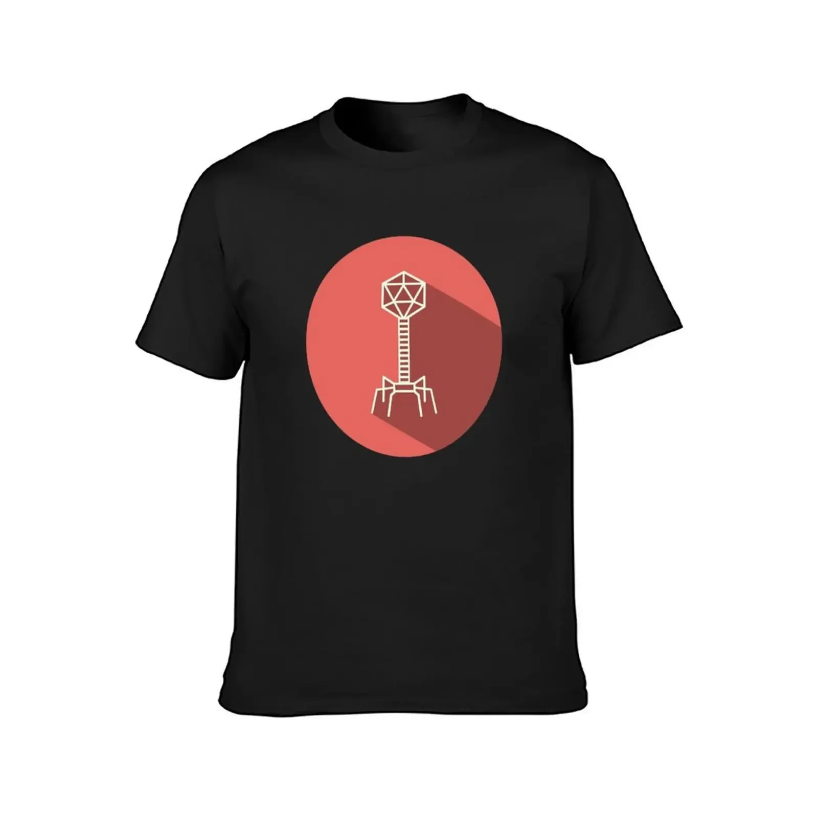 Bacteriophage flat T-Shirt basketball graphic tees summer tops plus size clothes t shirt men