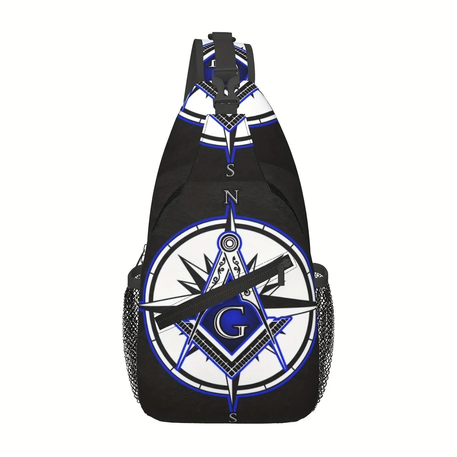 

Large Capacity Masonic Crossbody Chest Bag – Durable, Foldable Shoulder Bag with Multiple Compartments and Adjustable Straps