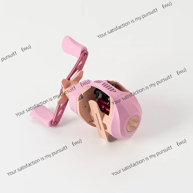 Pink series Luya water drop wheel metal wire cup long throw non-fried line fishing line wheel